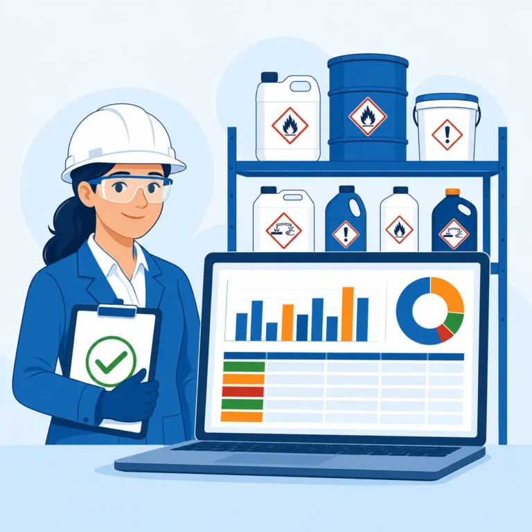 Registre des risques chimiques Excel — inventaire des produits et suivi des FDS