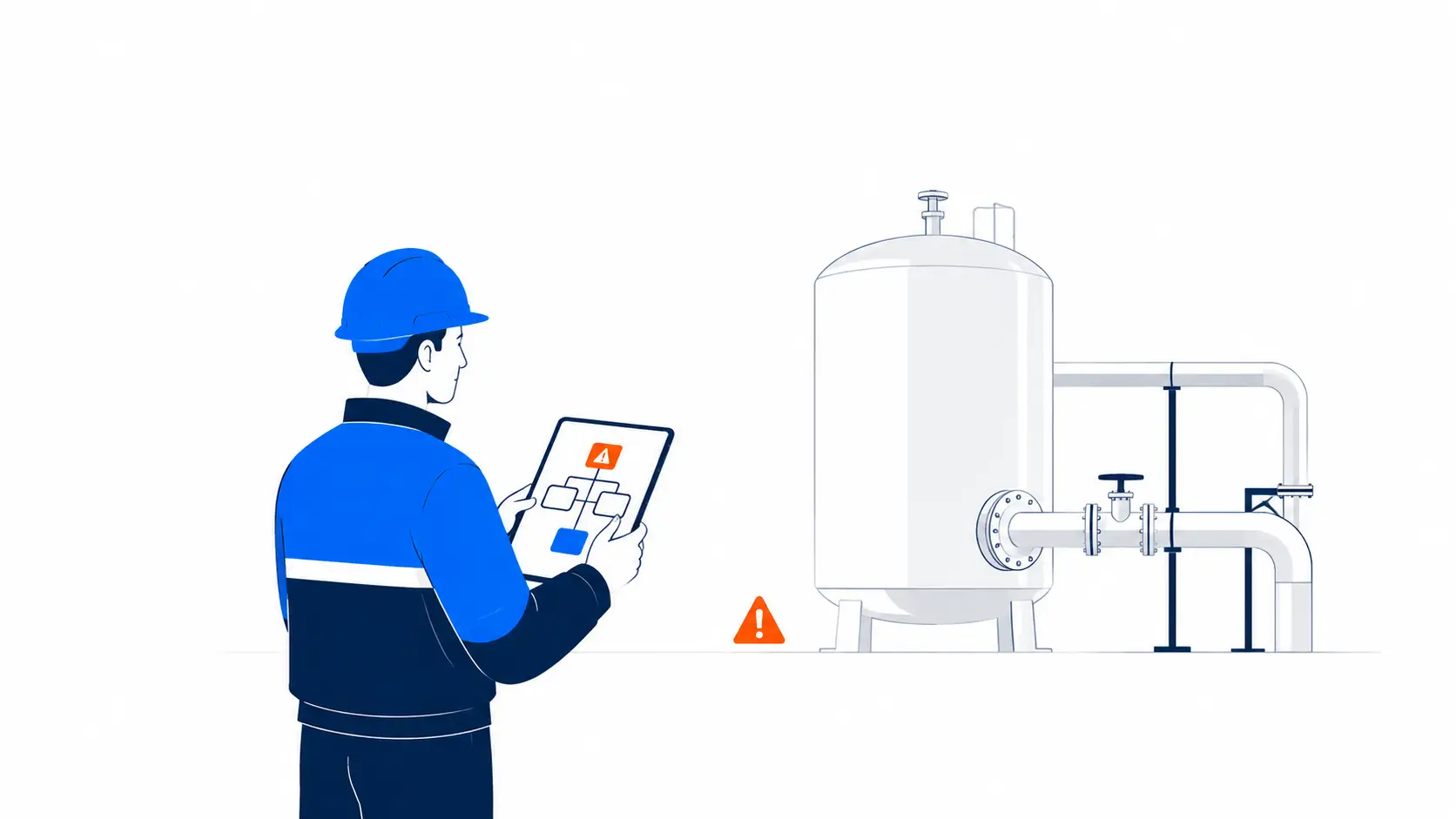 Ingénieur SECUREX conduisant une analyse de risques sur site industriel